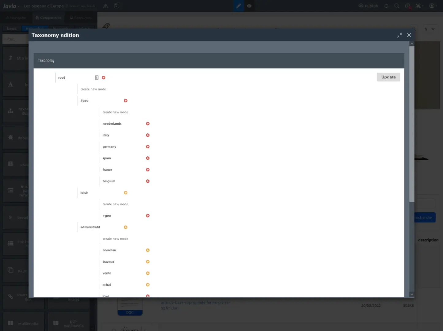 Taxonomies